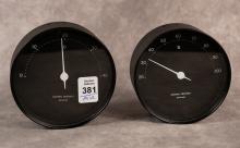 PAIR OF GEORG JENSEN THERMOMETERS
