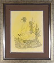 TWO INK DRAWINGS BY MARION PERLET