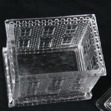 RARE ANTIQUE GLASS TEA CADDY