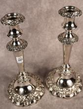 PAIR OF CHIPPENDALE CANDELABRA