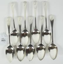 SET 9 BATEMAN SILVER SPOONS