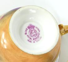 EXCEPTIONAL SIGNED ROYAL WORCESTER CUP & SAUCER