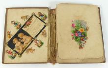 RARE EARLY VICTORIAN SCRAPBOOK