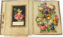 RARE EARLY VICTORIAN SCRAPBOOK