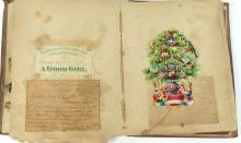 RARE EARLY VICTORIAN SCRAPBOOK