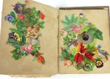 RARE EARLY VICTORIAN SCRAPBOOK