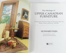 "THE HERITAGE OF UPPER CANADA FURNITURE" BY HOWARD PAIN