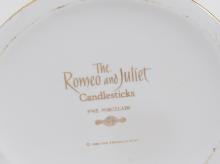 PAIR OF "ROMEO AND JULIET" CANDLESTICKS