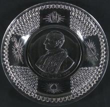2 ANTIQUE EAPG BREAD PLATES