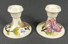 PAIR OF MOORCROFT CANDLESTICKS