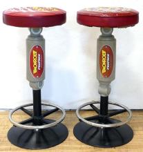 PETROLIANA - 2 MONROE SHOCKS & STRUTS COUNTER STOOLS