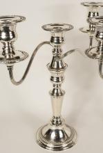 PAIR OF ENGLISH CANDELABRA