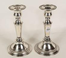 PAIR OF ENGLISH CANDELABRA