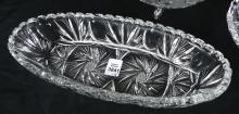 3 PIECES BOHEMIAN CRYSTAL