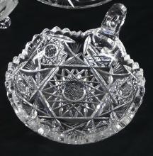 3 PIECES BOHEMIAN CRYSTAL