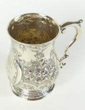 ANTIQUE ENGLISH SILVER TANKARD