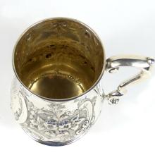 ANTIQUE ENGLISH SILVER TANKARD