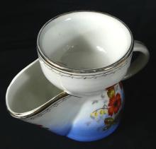 5 ANTIQUE SHAVING MUGS