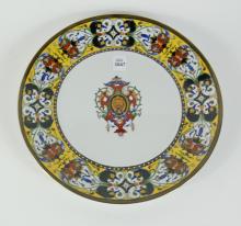 ARMORIAL PORCELAIN PLATE