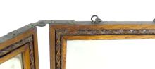 EDWARDIAN TRI-FOLD STANDING MIRROR
