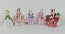 5 ROYAL DOULTON FIGURINES