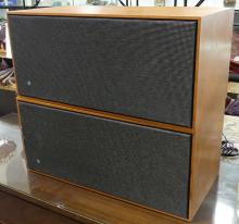 PAIR OF DANISH TEAK SPEAKERS