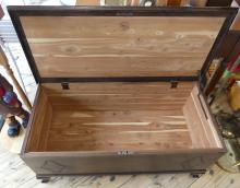 WALNUT BLANKET BOX
