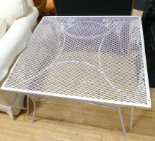 WROUGHT IRON PATIO COFFEE TABLE