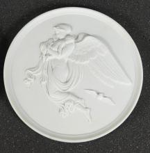 ROYAL COPENHAGEN PLAQUES: DAWN & NIGHT ANGELS