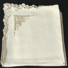 21 PIECES OF LINEN/COTTON NAPKINS