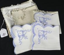 21 PIECES OF LINEN/COTTON NAPKINS