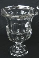 PAIR OF IMPRESSIVE CRYSTAL URN VASES