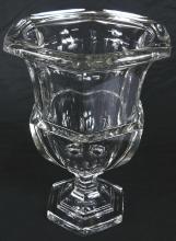 PAIR OF IMPRESSIVE CRYSTAL URN VASES