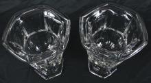 PAIR OF IMPRESSIVE CRYSTAL URN VASES