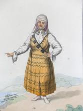 PAIR EARLY HAND-COLOURED ENGRAVINGS