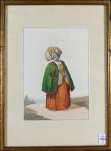 PAIR EARLY HAND-COLOURED ENGRAVINGS