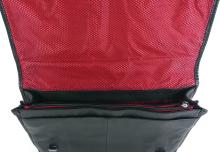 SUPERB QUALITY UNISEX BLACK LEATHER CARRYALL