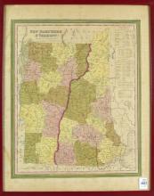 TWO ANTIQUE MAPS OF NEW HAMPSHIRE & VERMONT