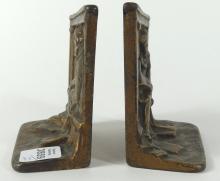 BRONZE "KNOWLEDGE" BOOKENDS