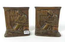 BRONZE "KNOWLEDGE" BOOKENDS