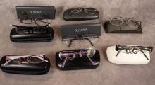 EIGHT PAIRS OF DESIGNER GLASSES