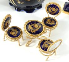 7 PIECES FRENCH LIMOGES PORCELAIN