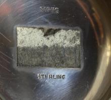2 STERLING SILVER DISHES