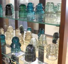 16 GLASS INSULATORS