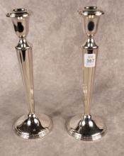 PAIR OF BIRKS STERLING CANDLESTICKS