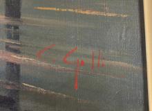 LARGE ITALIAN OIL ON CANVAS