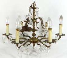 VINTAGE BRASS CHANDELIER