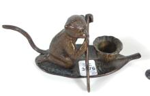 2 VINTAGE MONKEY CANDLEHOLDERS