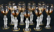 9 NAPOLEON REGAL WINE GLASSES