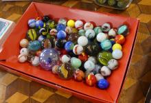 MARBLES AND ELVIS CARDS